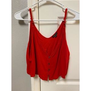Red crop top